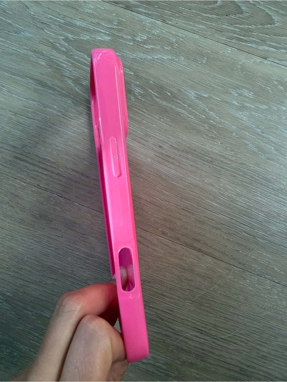BaubleBar Hot Pink GIA Heart Glossy Phone Case